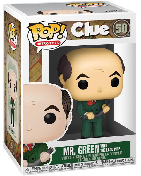 Funko Pop! Retro Toys Clue Mr Green Lead Pipe #50