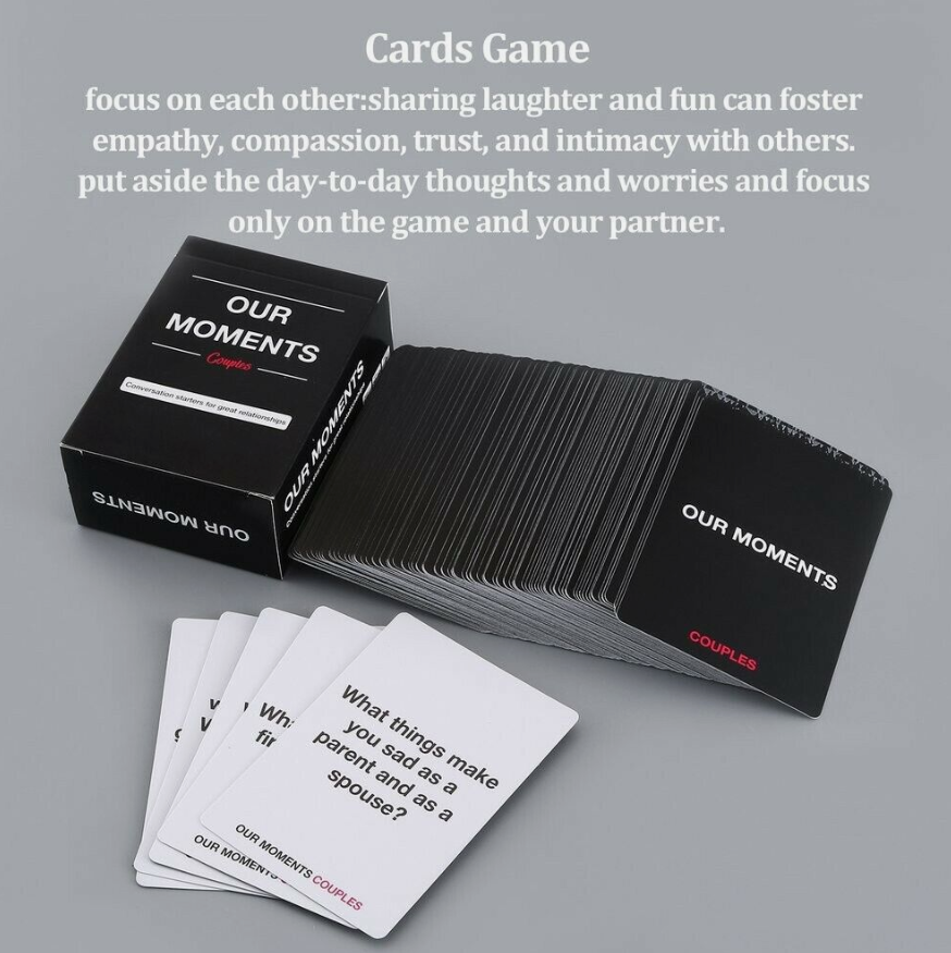 OUR MOMENTS COUPLES CONVERSATION STARTERS FOR GREAT RELATIONSHIPS CARDS