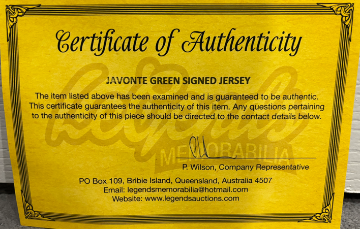 Chicago Bulls Star Javonte Green Signed Jersey With COA