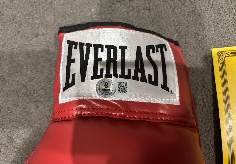 Errol Spence signed glove with Certificate of Authenticity