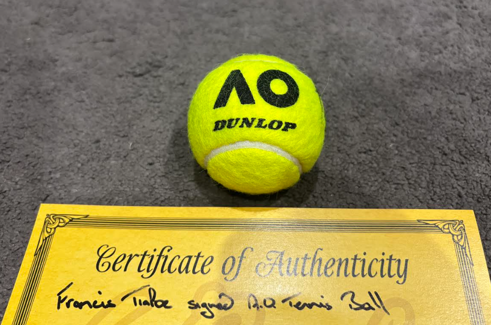 Francis Tiafoe Signed Australian Open 2024 Tennis Ball With COA