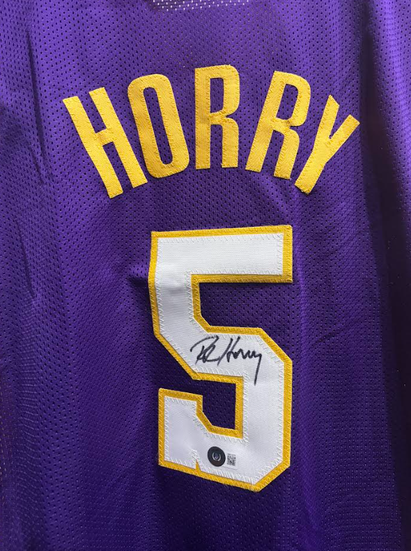 NBA GREAT LA Lakers Robert Horry Signed Jersey With COA