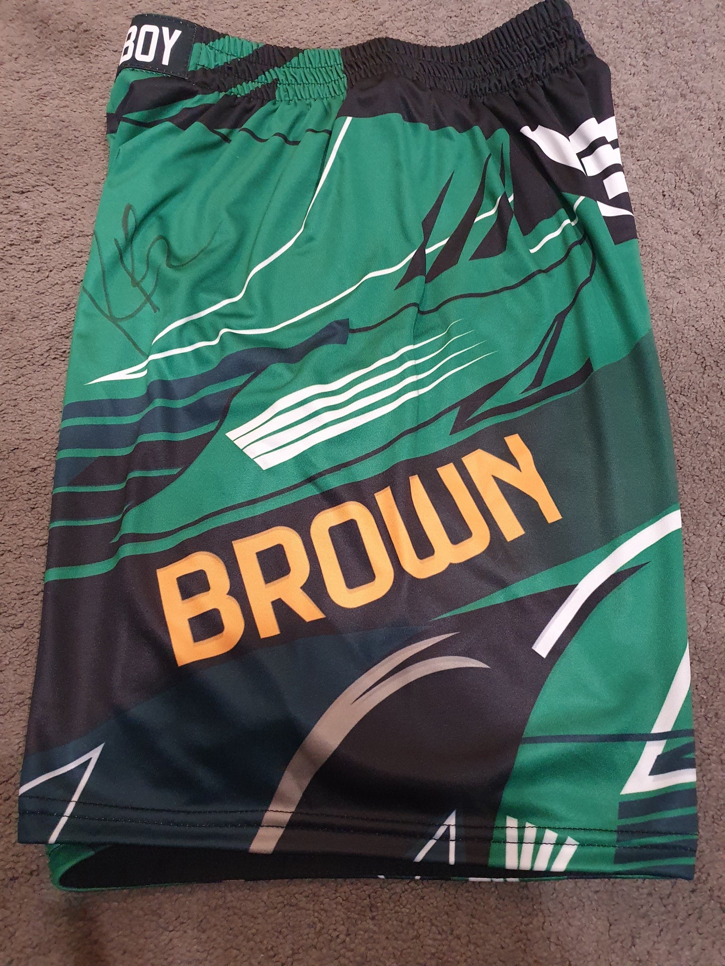 UFC RANDY 'RUDE BOY' BROWN SIGNED FIGHT SHORTS