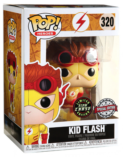 Funko POP! Heroes DC Kid Flash #320 - Limited Glow Chase Edition