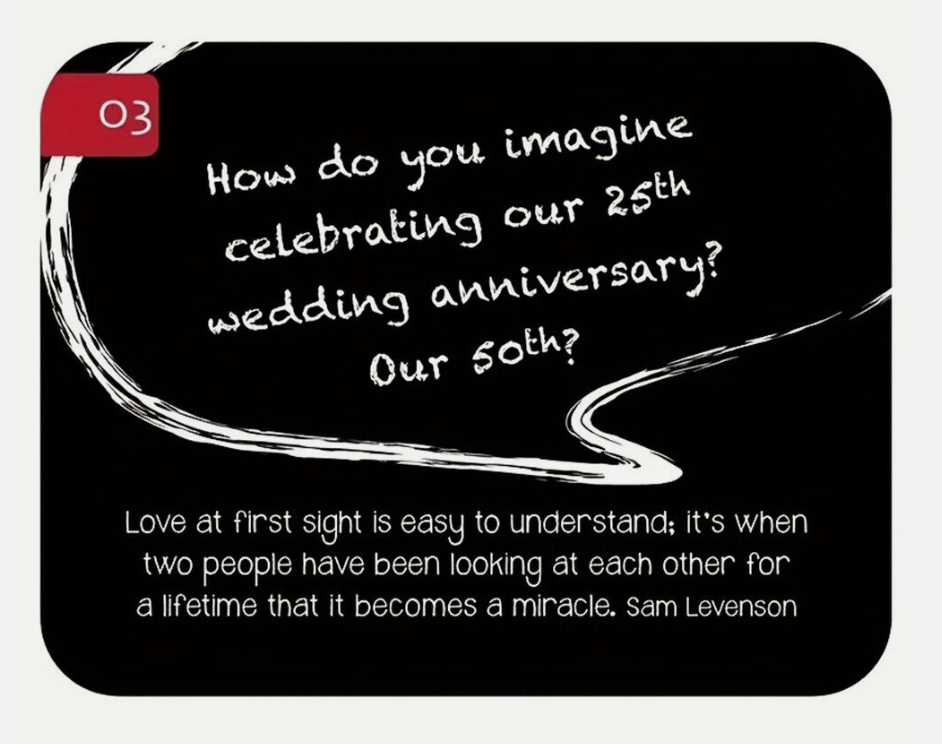 88 Great Conversation Starters for Husbands and Wives – Romantic Card Game