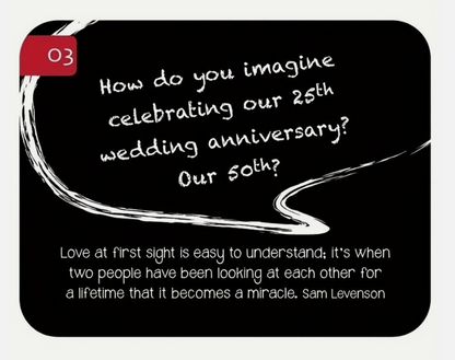 88 Great Conversation Starters for Husbands and Wives – Romantic Card Game