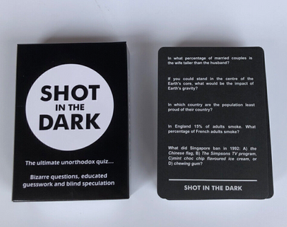 Shot in the Dark - The Ultimate Unorthodox Quiz Party Gathering Funny Card Games