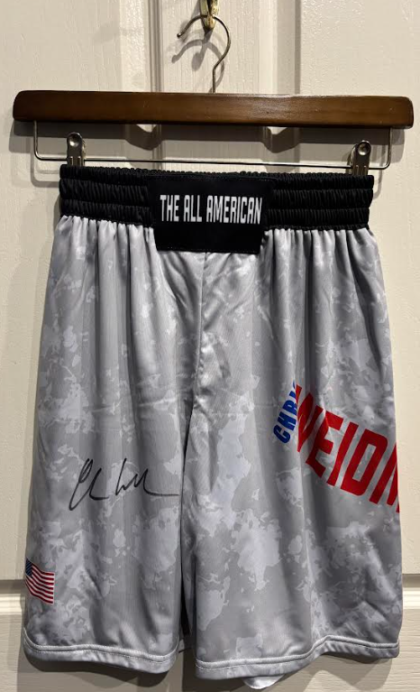 Chris Weidman Signed "The All American" UFC Fight Shorts W/ Cert of Authenticity