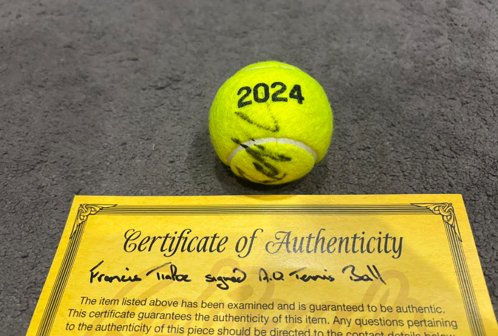 Francis Tiafoe Signed Australian Open 2024 Tennis Ball With COA