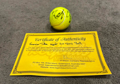 Francis Tiafoe Signed Australian Open 2024 Tennis Ball With COA