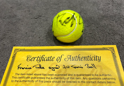 Francis Tiafoe Signed Australian Open 2024 Tennis Ball With COA