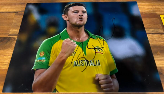 Australian Cricketer Josh Hazelwood Signed ODI Photo with COA